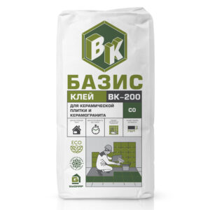 клей для облицовки керамической плиткой, для внутренних работ ВК200 co